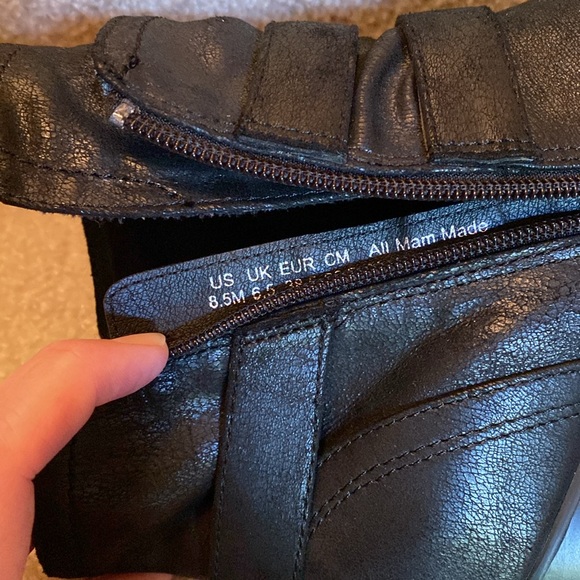 Carlos Santana, Black Buckle Booties, 8.5M women's. they run a little small. - Picture 5 of 5